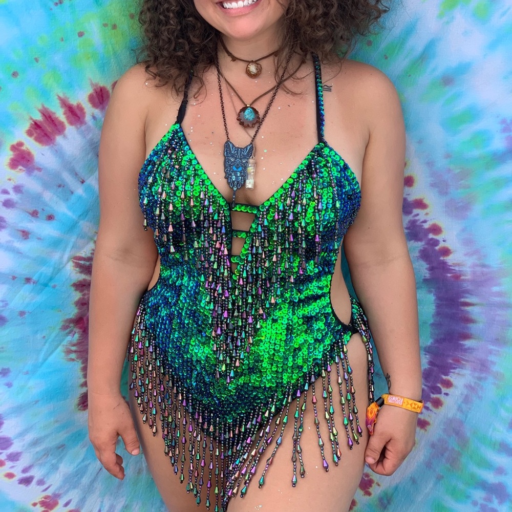 Shimmy Shimmy Mermaid ShopEasyTiger Bodysuit - Picture 2 of 4
